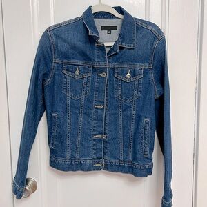 Uniqlo Medium Wash Blue Cotton Denim Jean Jacket